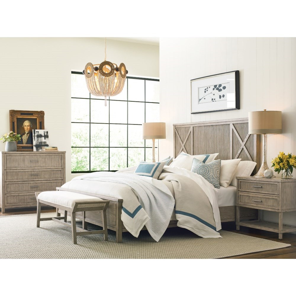 American Drew West Fork Canton California King Panel Bed