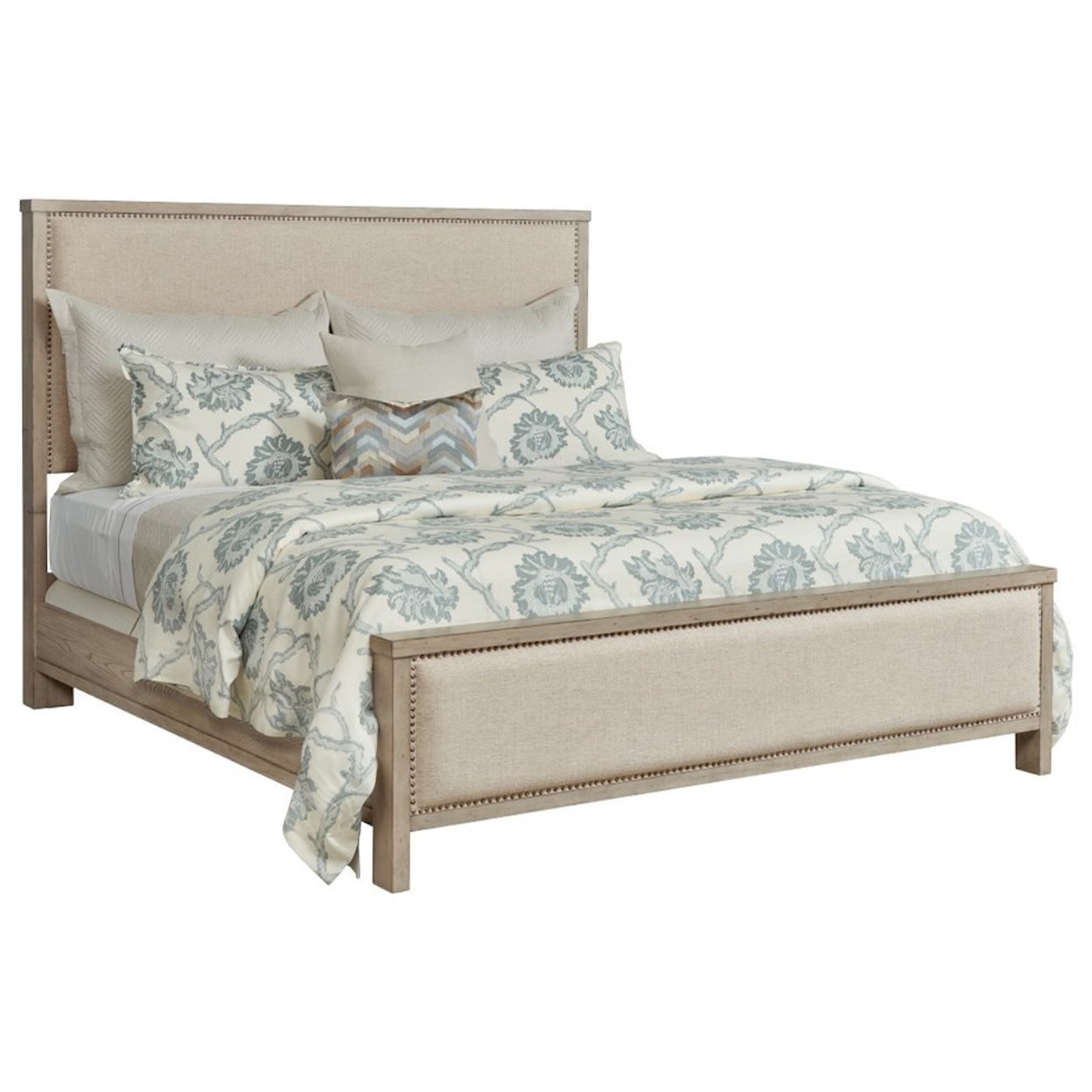 American Drew West Fork Jacksonville Queen Upholstered Bed