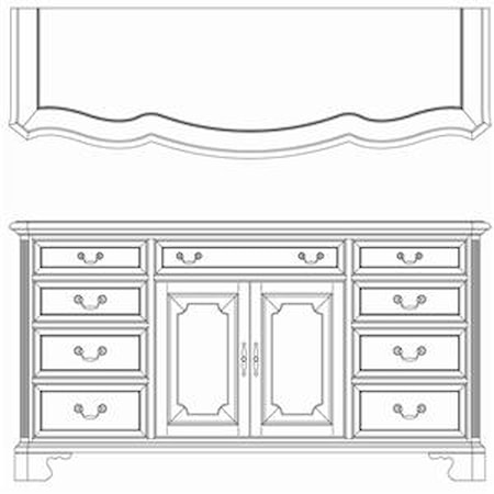 Door Triple Dresser
