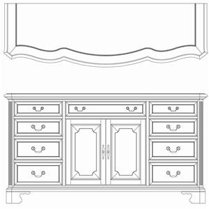 Door Triple Dresser