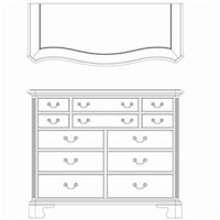 12 Drawer Dressing Chest