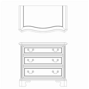 3 Drawer Bachelor Chest