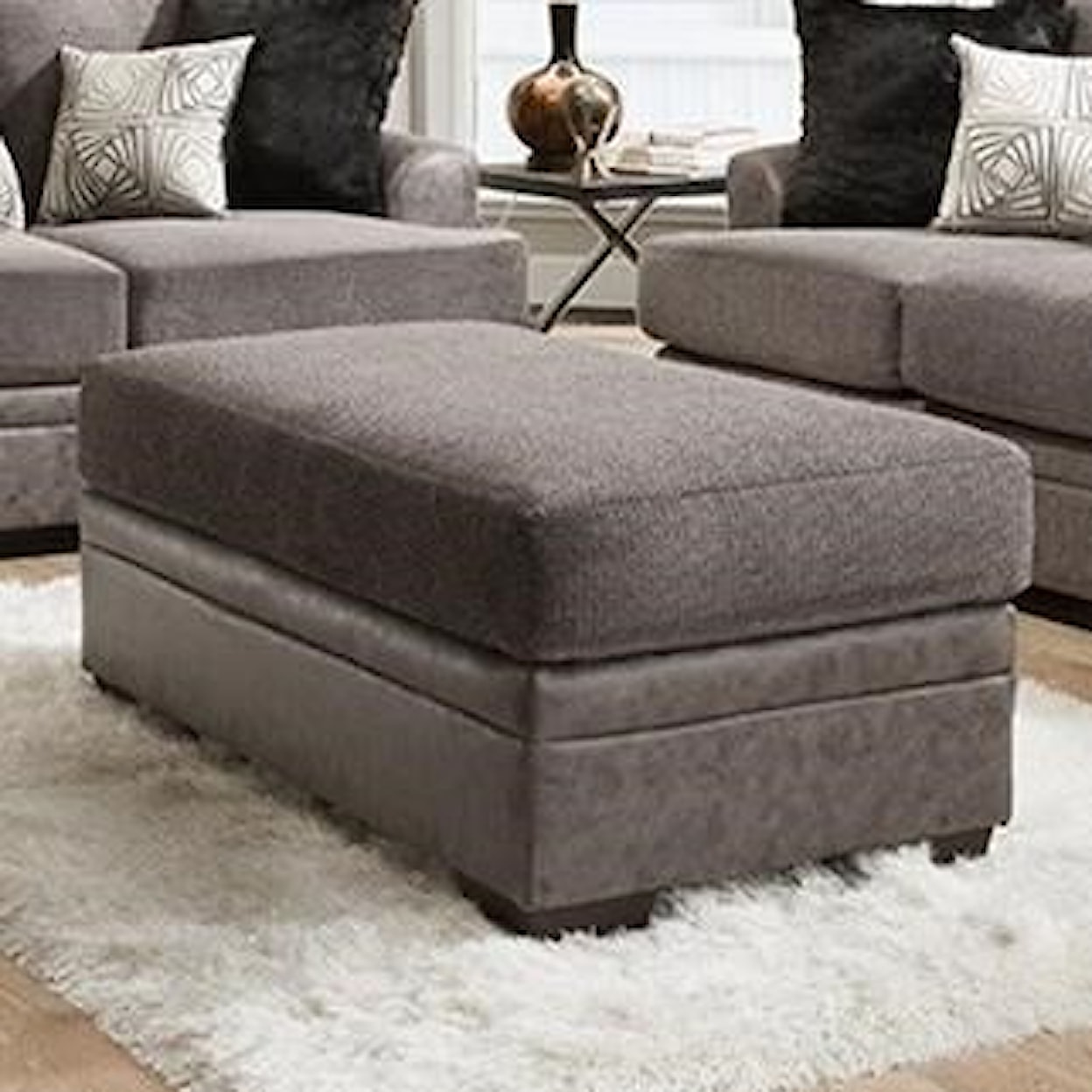 Peak Living Alej/Cornell ALEJ GRAPHITE STORAGE OTTOMAN |