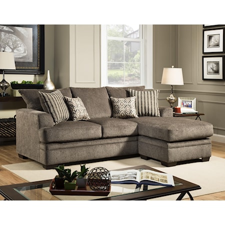 CORNELL PEWTER SOFA CHAISE |