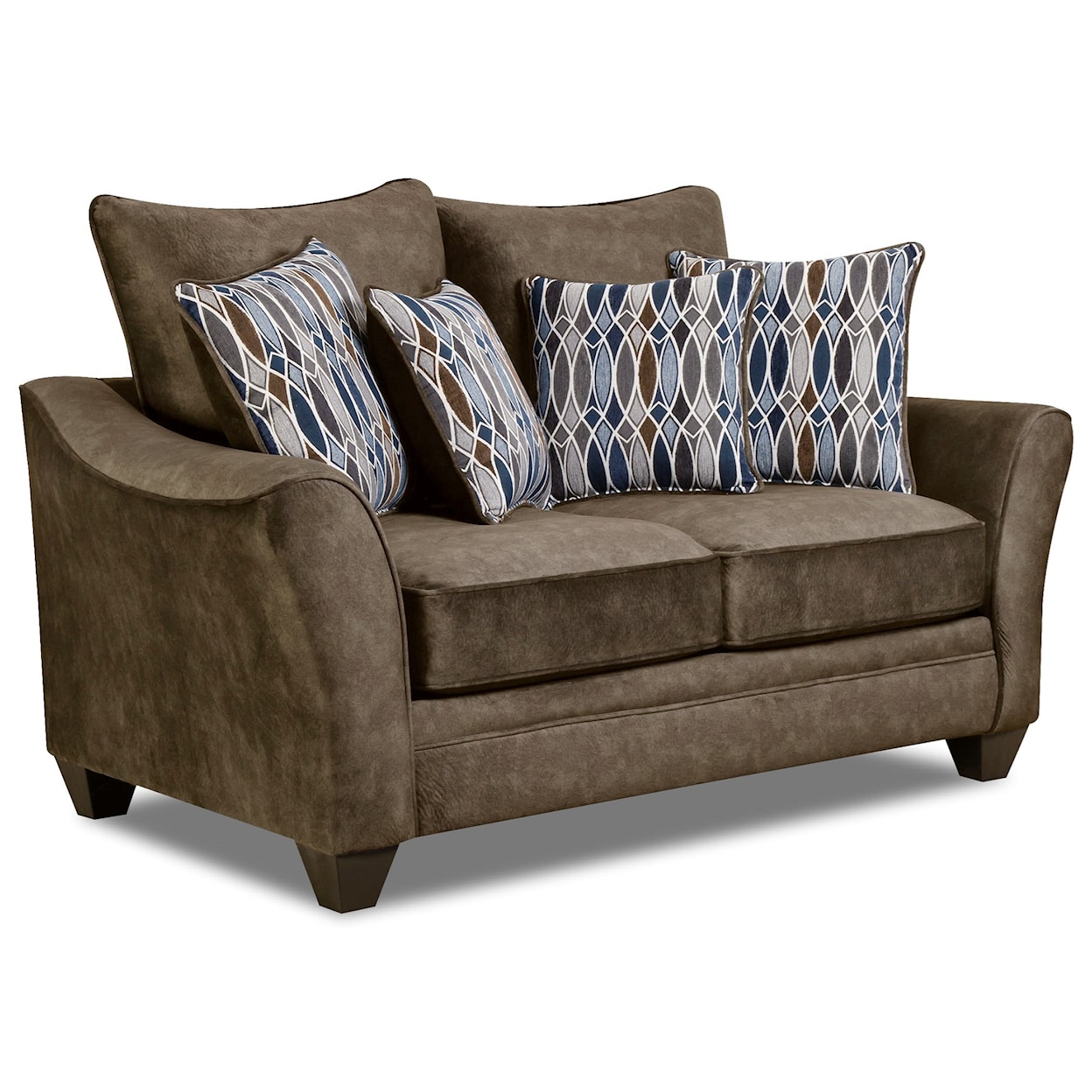 Peak Living Athena ATHENA BROWN LOVESEAT |