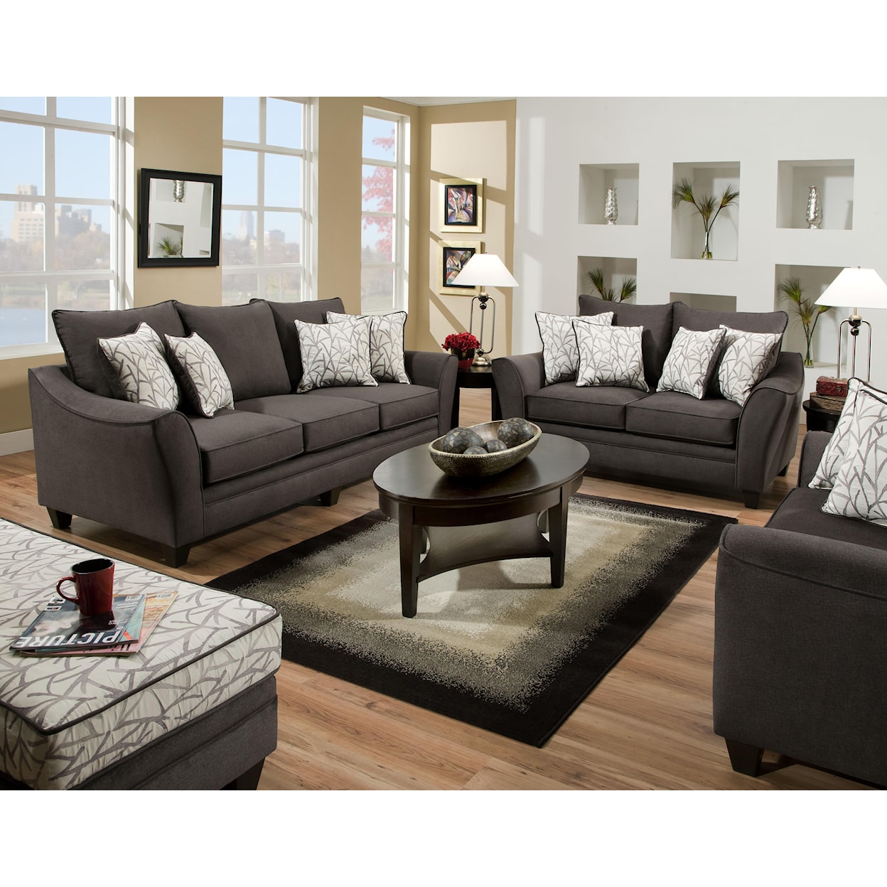 Peak Living 3858 Sleeper Sofa (Mattress Not Included)