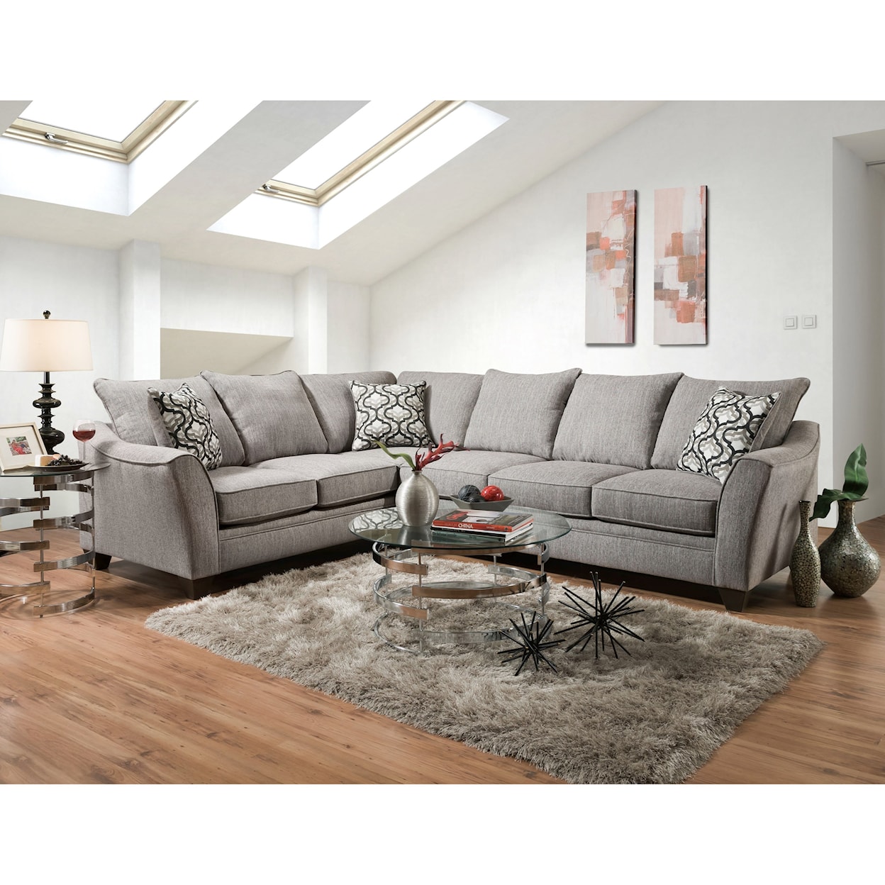 Peak Living 4810 5 Seat Sectional Sofa