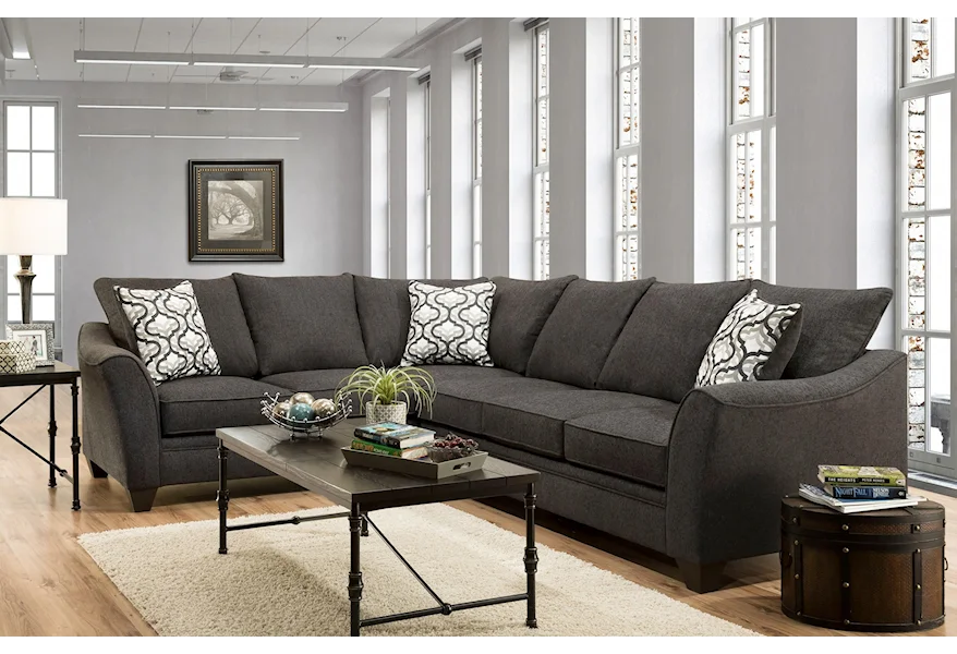 4810 Dusk Concrete 2 Pc Sectional by Peak Living at Prime Brothers Furniture