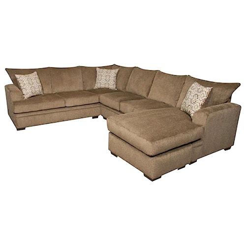 American Furniture 6800 Sectional Sofa with Right Side