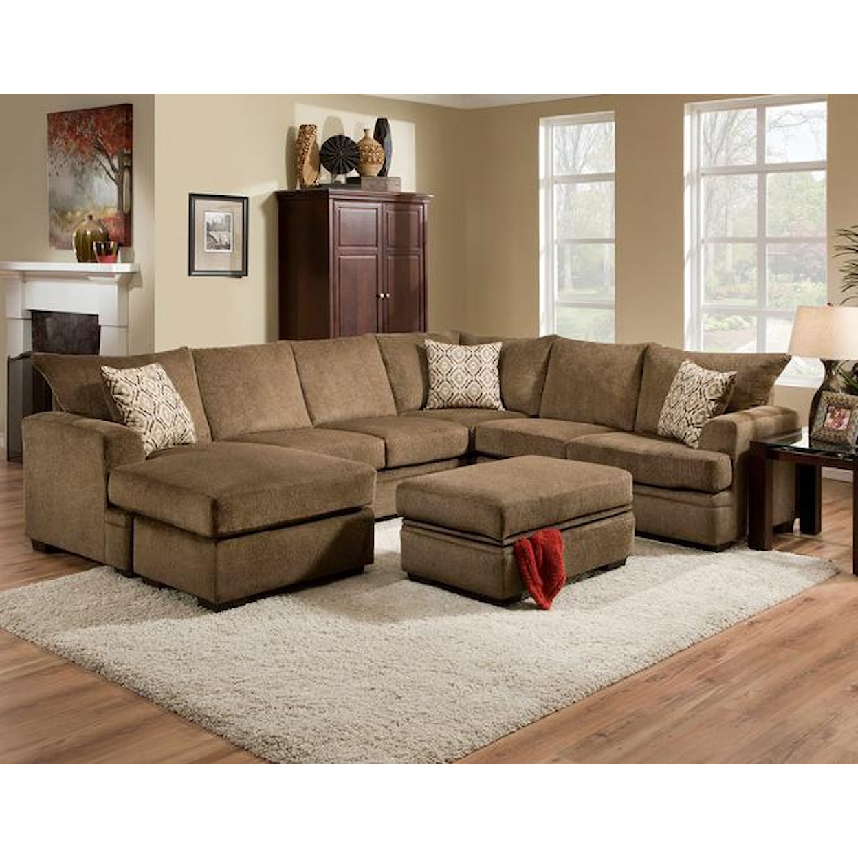 Peak Living 6800 Sectional Sofa with Left Side Chaise