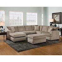 CORNELL PEWTER 2 PC SECTIONAL. |