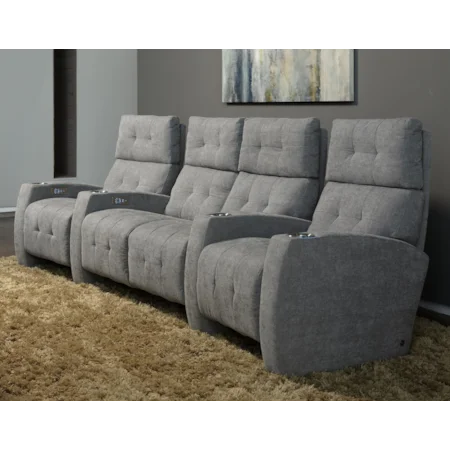 Contemporary Power Reclining Theater Seating