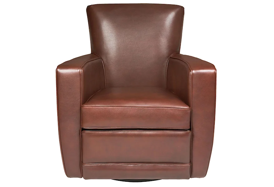 Ethan  Contemporary Swivel Chair by American Leather at Reeds Furniture