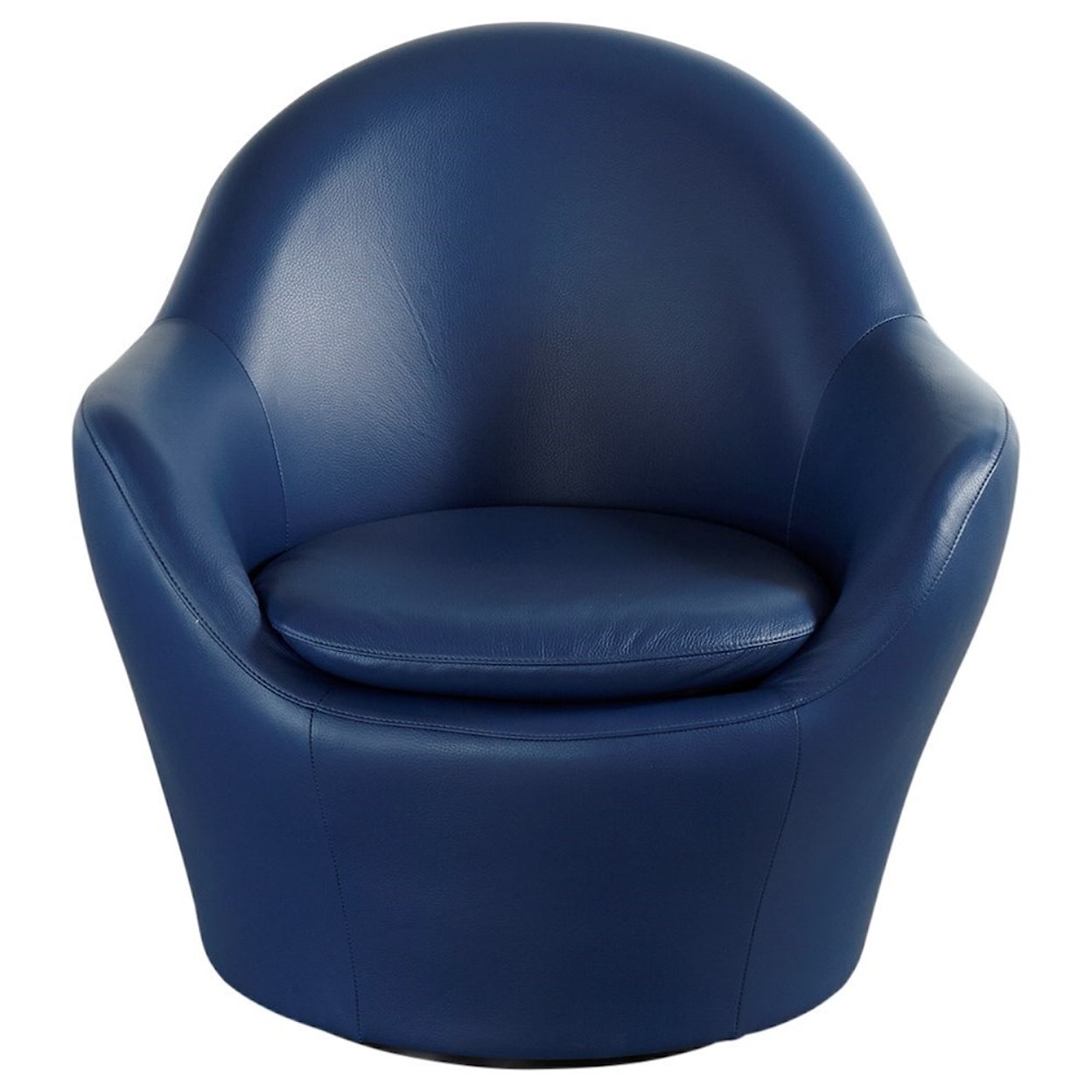 American Leather Feliz Swivel Barrel Chair