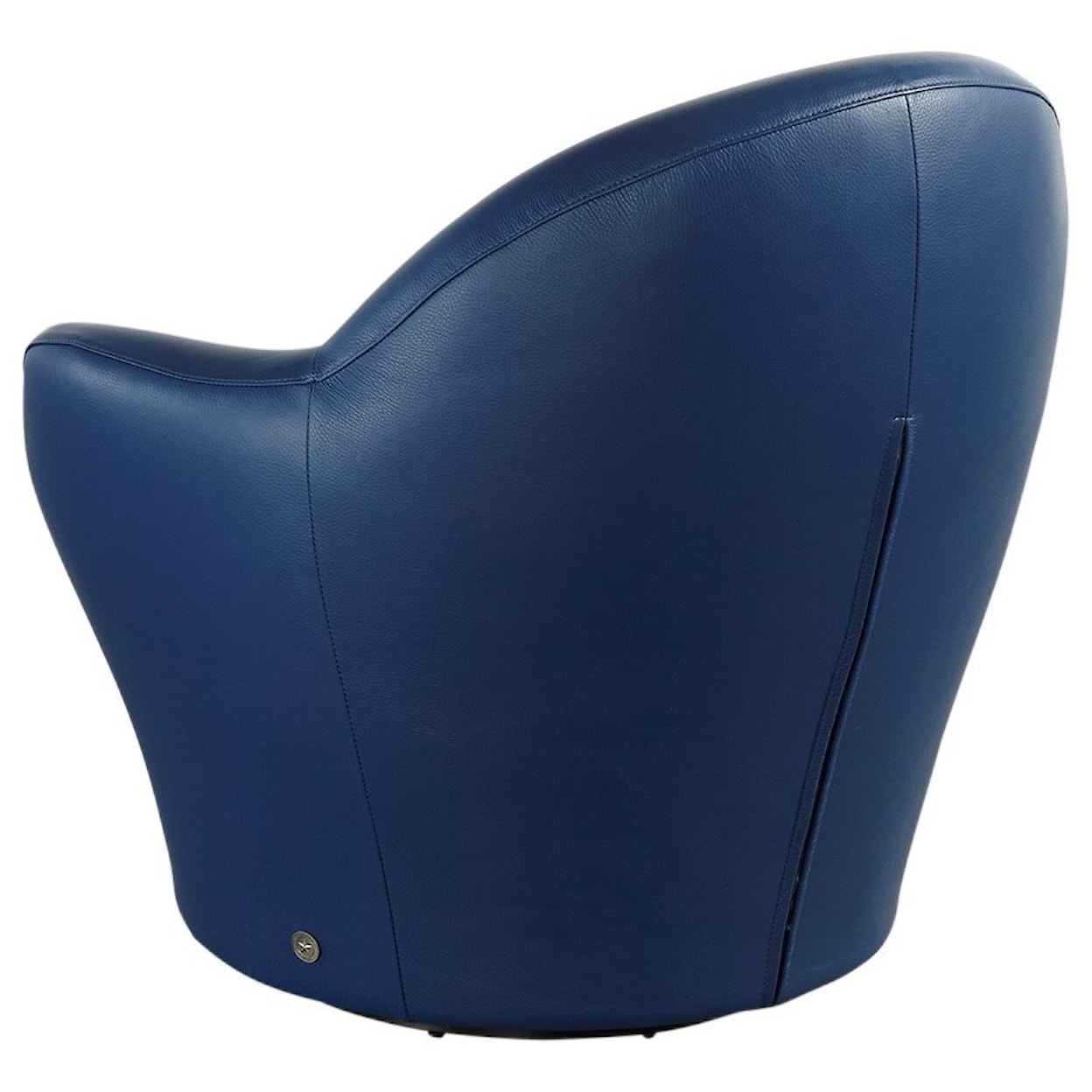 American Leather Feliz Swivel Barrel Chair