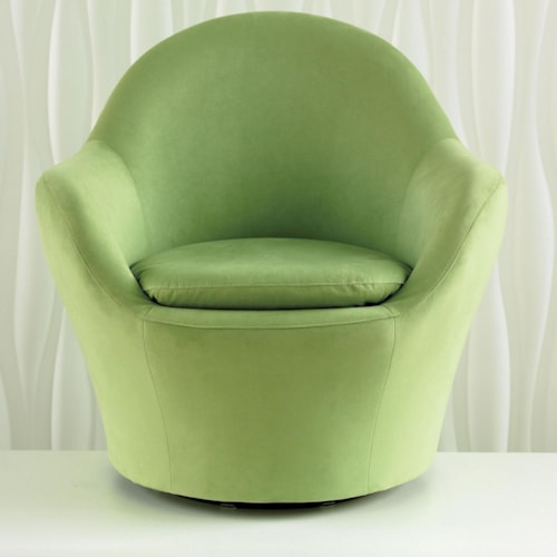 Contemporary Swivel Barrel Chair
