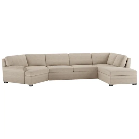 3 Pc Sectional w/ Queen Sleeper & LAS Chaise