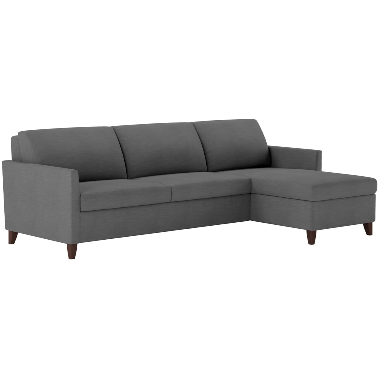 American Leather Harris 2 Pc Sectional Sofa w/ Full Sleeper & Chaise