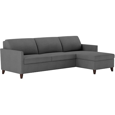 2 Pc Sectional Sofa w/ Full Sleeper & Chaise