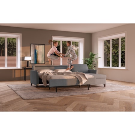 2 Pc Sectional Sofa w/ Full Sleeper & Chaise