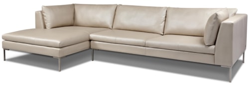 Contemporary Sectional with Right Arm Chaise