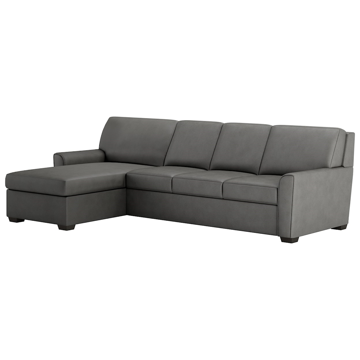 American Leather Klein 2 Pc Sect Sofa w/ King Sleeper & Storage