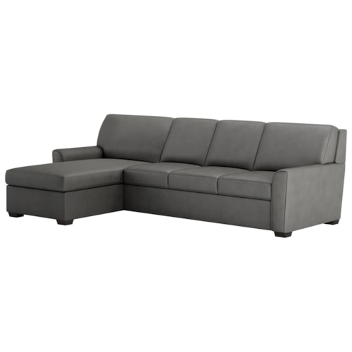 Two Piece Sectional Sofa w/ King Sleeper and Lift Top Storage Chaise