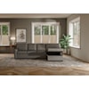 American Leather Klein 2 Pc Sect Sofa w/ King Sleeper & Storage