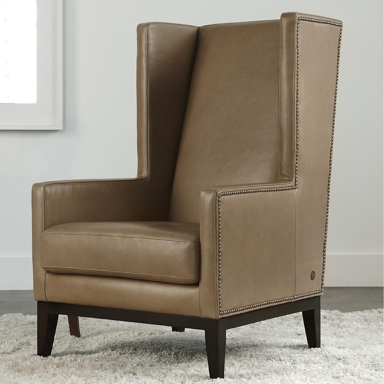 American Leather McCartney Wing Chair