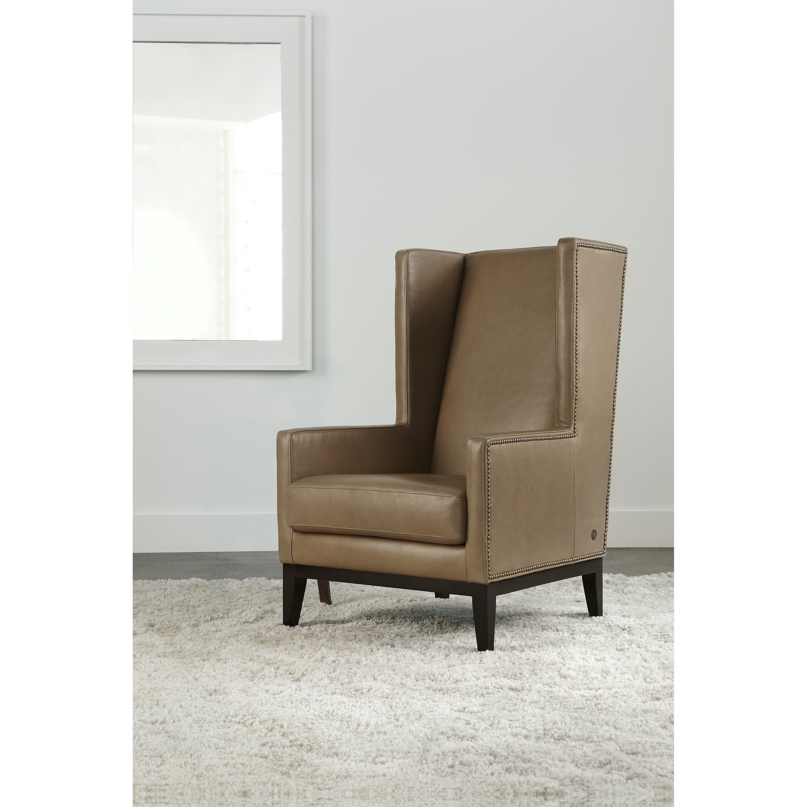 American Leather McCartney Wing Chair