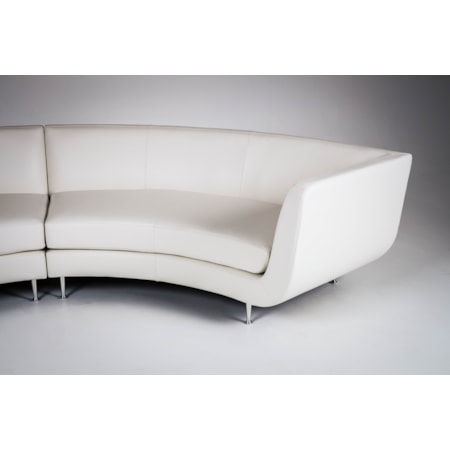 5-Seat Sectional w/ Right Arm Chaise & Otto