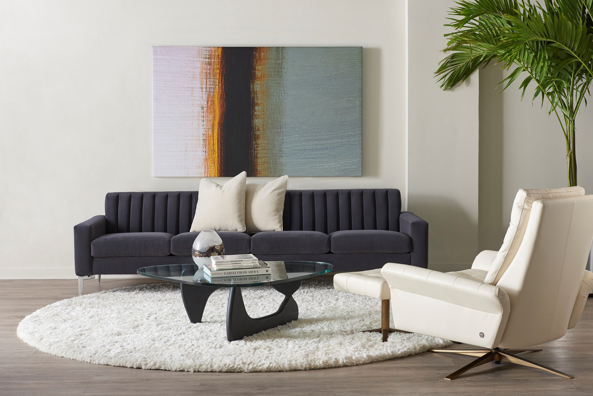 American Leather Pileus PLSCHRXL EuropeanStyle Fully Adjustable Swivel Glider Recliner