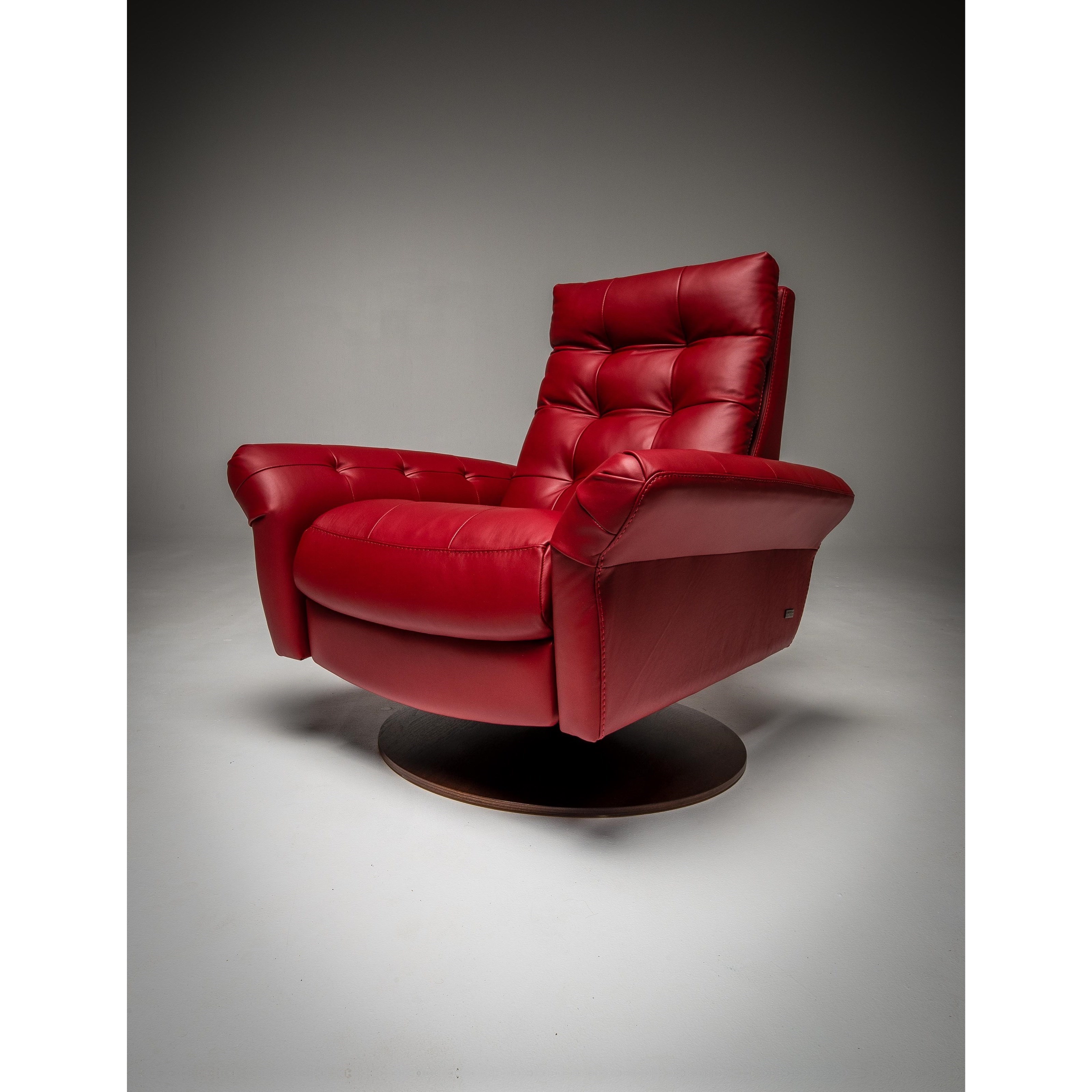 American Leather Pileus European Style Fully Adjustable Swivel Glider Recliner Extra Large Size Sprintz Furniture High Leg Recliners