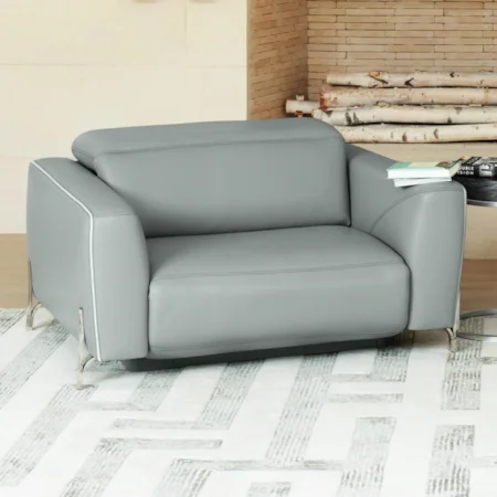 Contemporary Power Wall Recliner with Power Headrest