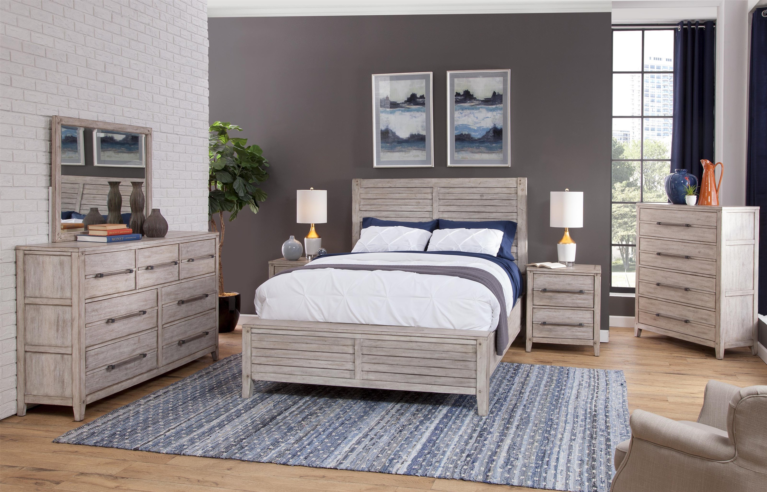 American Woodcrafters Aurora AMERGRP28105PCQ 5PC Queen Bedroom Group Value City Furniture