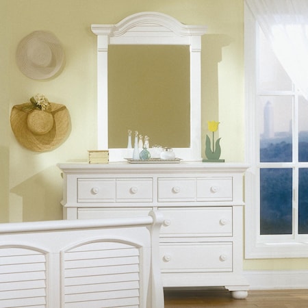 Youth Double Dresser with Vertical Mirror