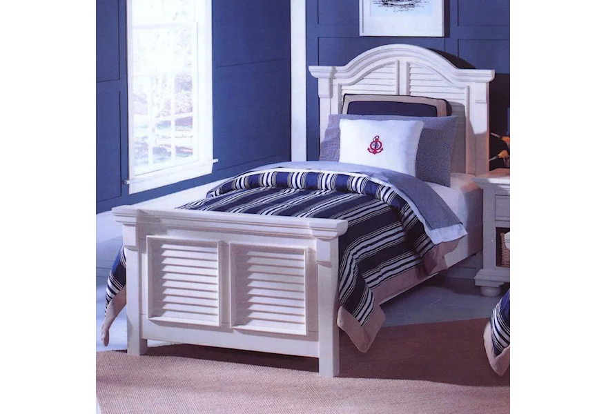 Cottage Traditions Twin Panel Bed by American Woodcrafters at Johnny Janosik