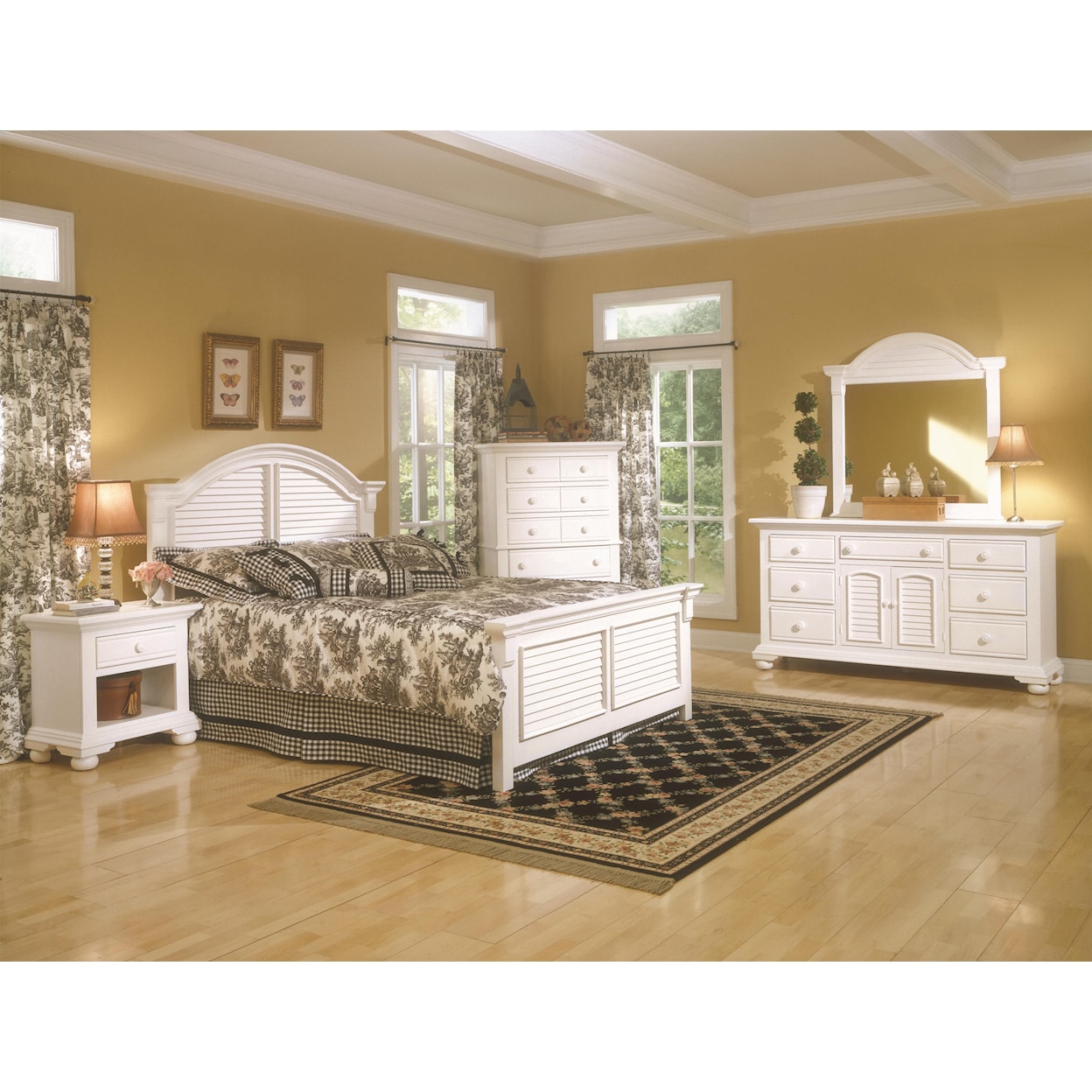 American Woodcrafters Cottage Traditions Queen Panel Bed