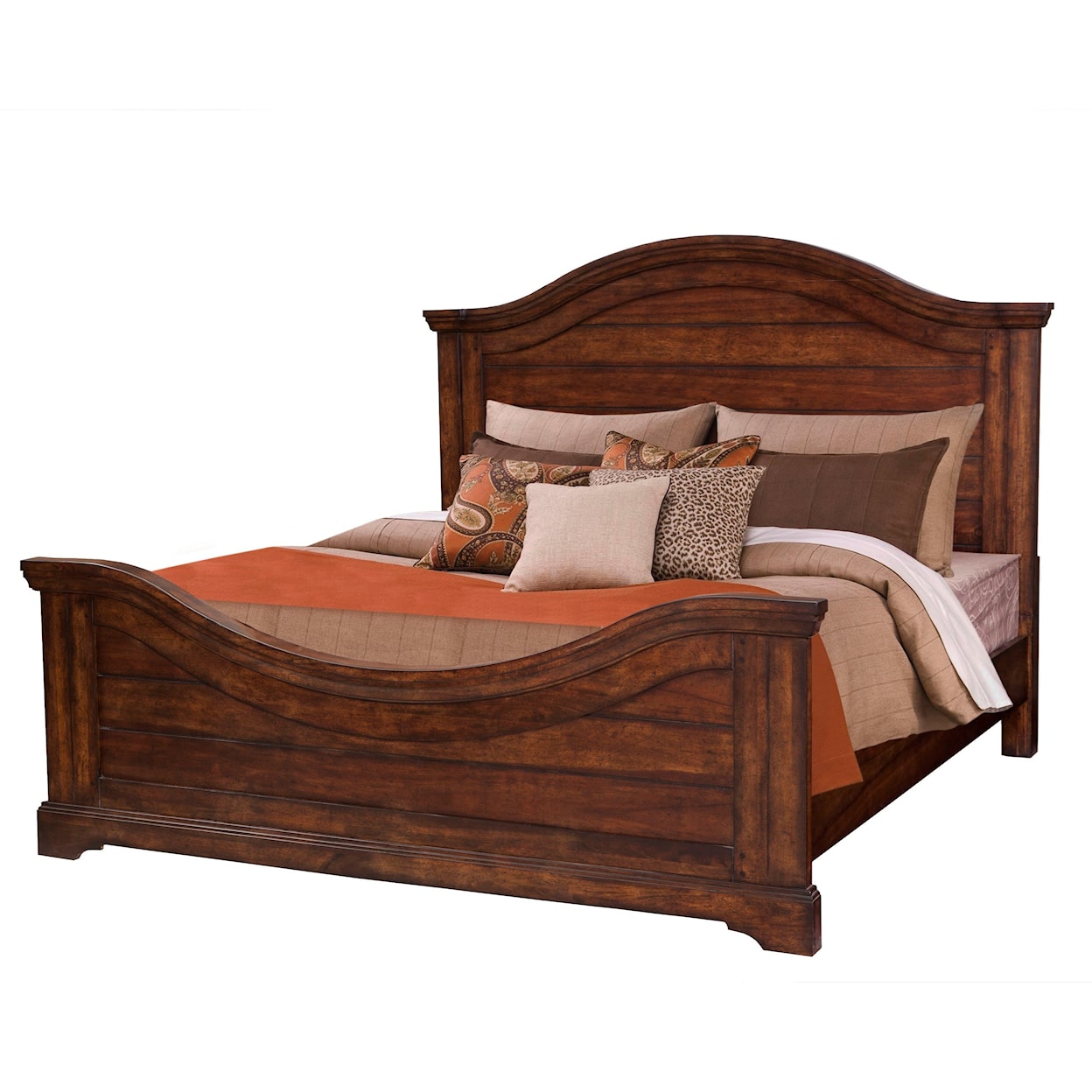 American Woodcrafters Stonebrook Queen Panel Bed