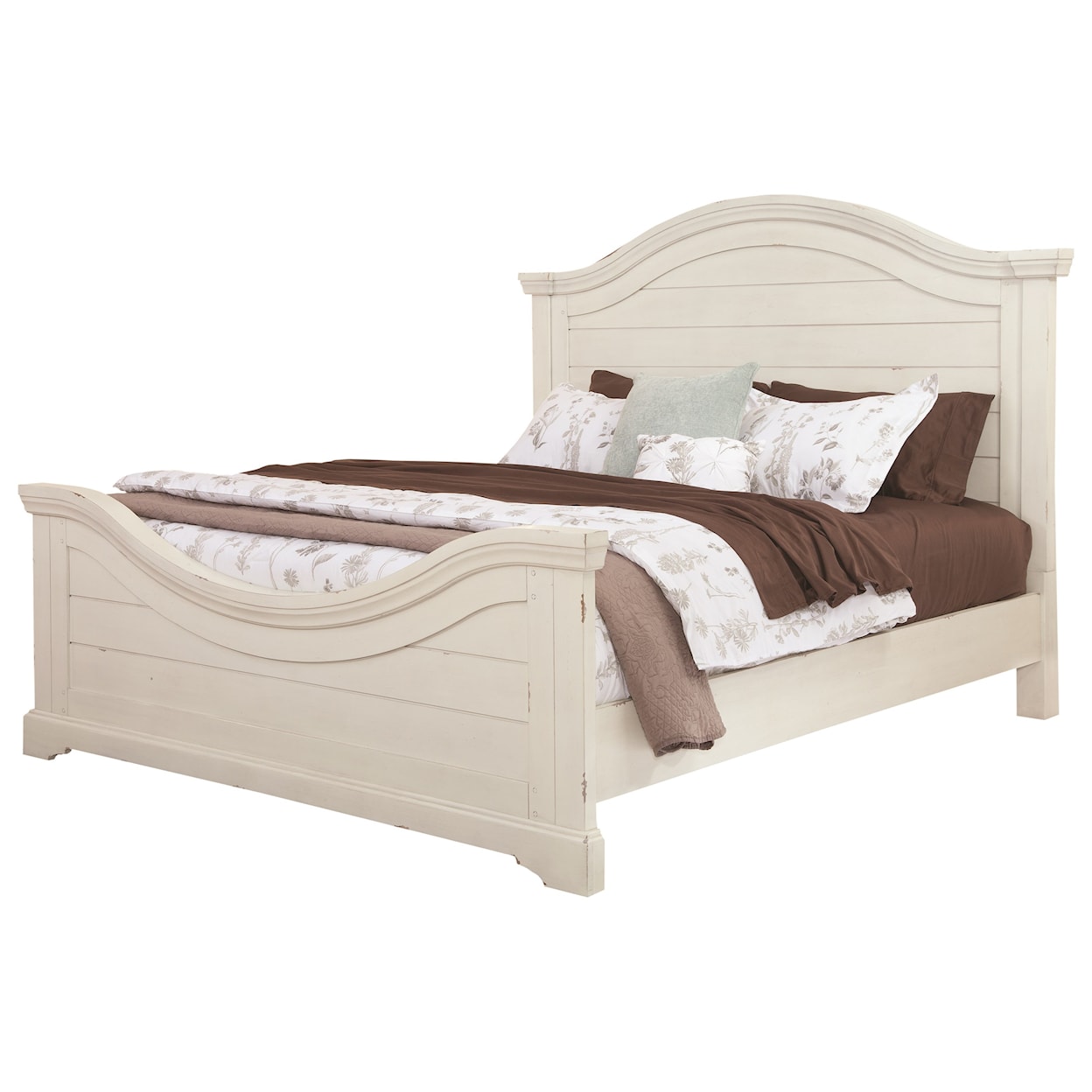 American Woodcrafters Stonebrook Queen Panel Bed