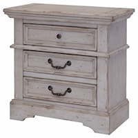 Traditional 3-Drawer Nighstand