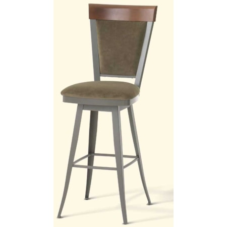 Upholstered Swivel Bar Stool