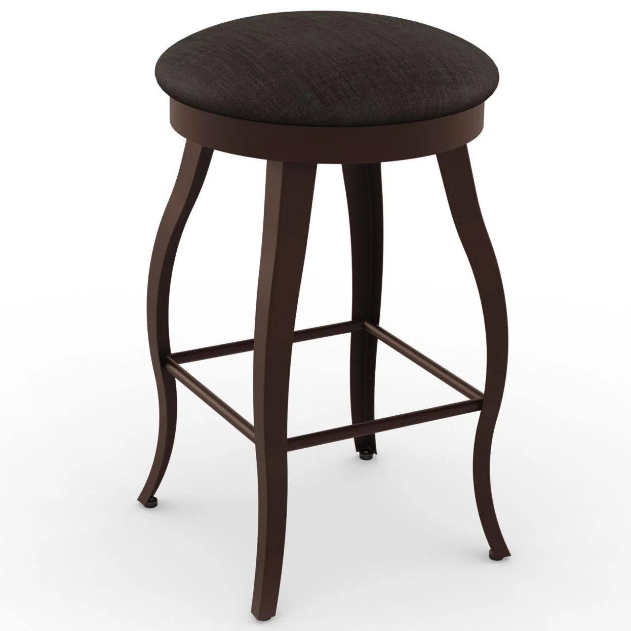 Amisco Boudoir 26 Counter Height Pearl Swivel Stool A1 Furniture