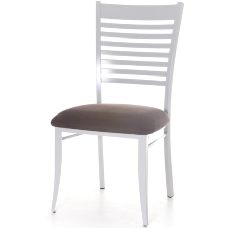 Customizable Edwin Chair with Ladder Back and Upholstered Seat