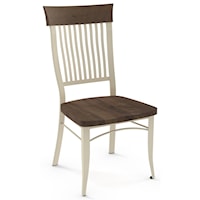 Customizable Annabelle Side Chair with Wood Seat