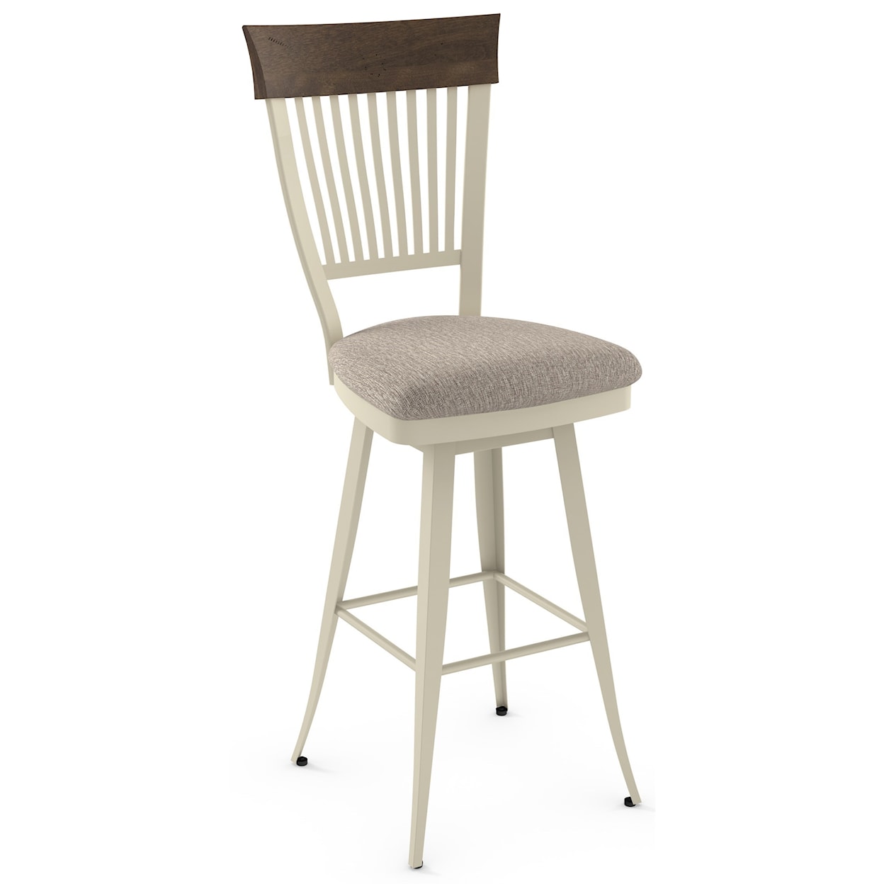 Amisco Farmhouse 34" Annabelle Spectator Height Swivel Stool