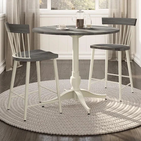 Customizable 3-Piece Counter Height Pub Table Set