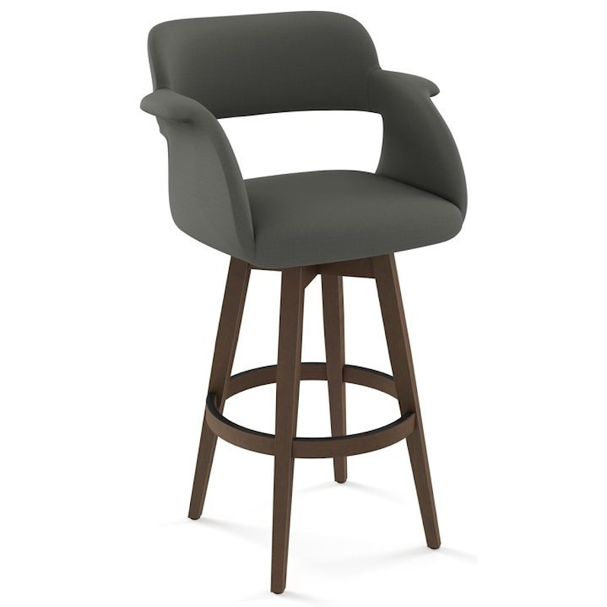 Amisco Nordic 26" Joshua Swivel Counter Stool