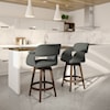 Amisco Nordic 26" Joshua Swivel Counter Stool