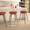 Amisco Nordic 26" Nox Swivel Counter Stool